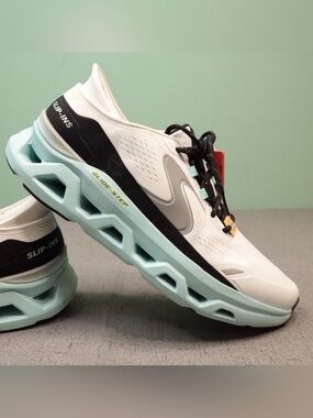 Skechers Glide-Step Altus Hands Free Slip-ins White Blue Athletic Shoes US 12 WD